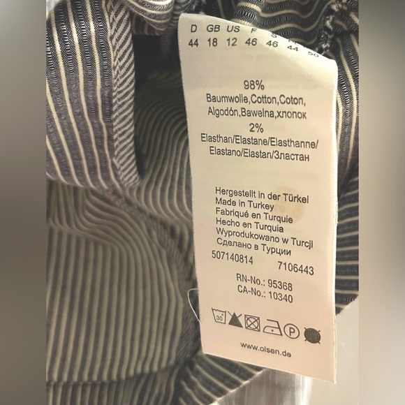 Sz.12-Olsen Europe-Pinstriped Blazer/Jacket - Picture 5 of 7